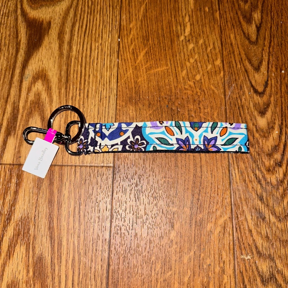 Vera Bradley Blue and Purple Key Card Holder